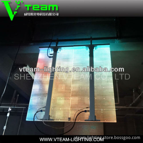 p20 IP65 waterproof outdoor full color glass led curtain video wall